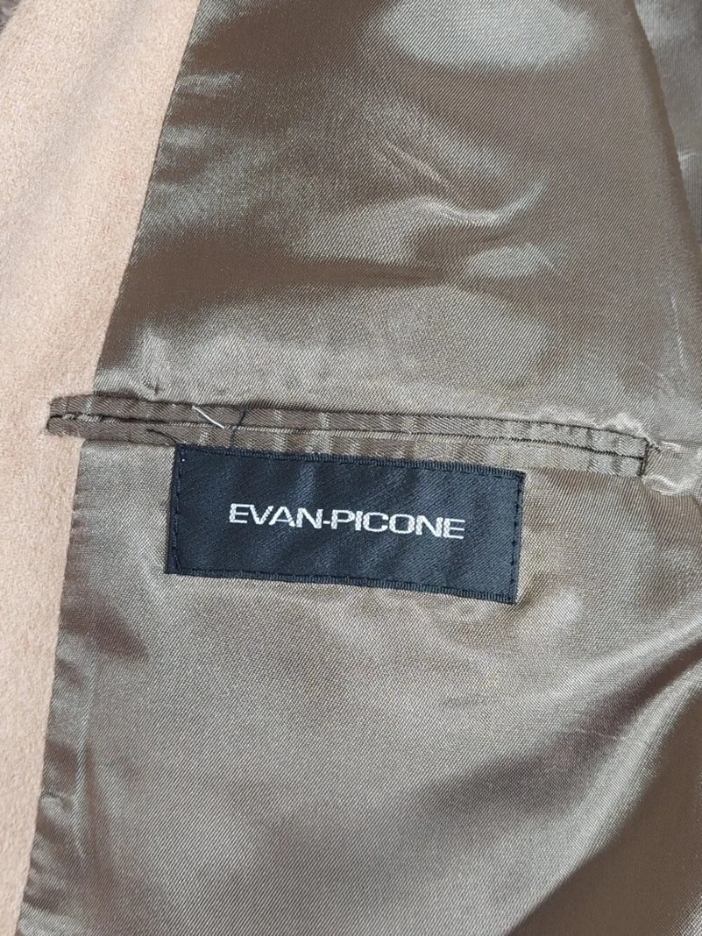 Vintage Evan Picone Men's 100% Camel Hair Blazer Sport Coat Tan Size 50R
